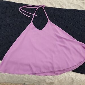 2/15$Pink/Purple Halter Top
